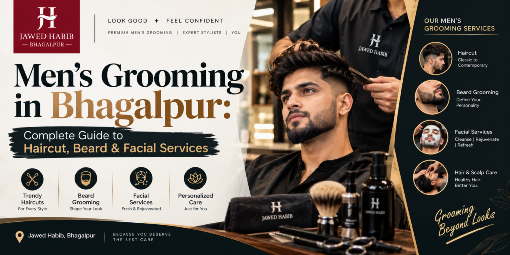 Men’s Grooming in Bhagalpur: Complete Guide to Haircut, Beard & Facial Services